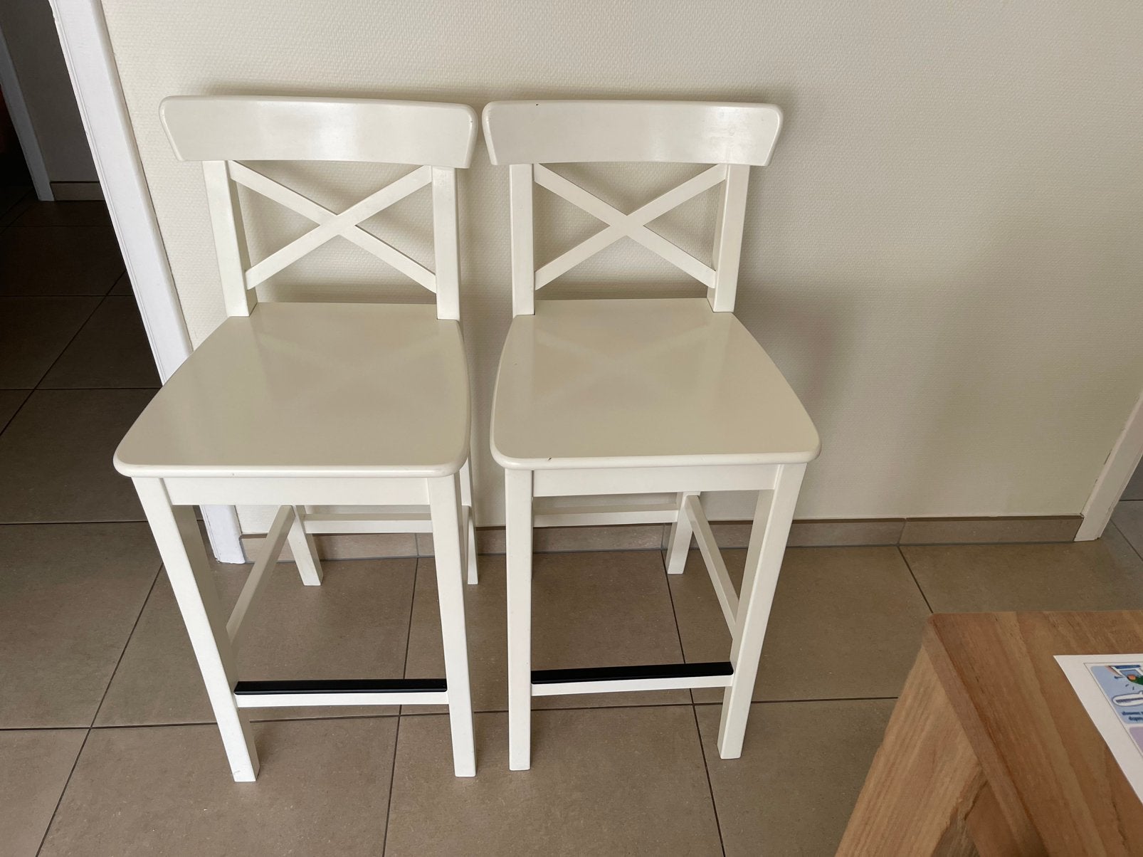 2 barkrukken ikea, Huis en Inrichting, Ophalen, Zo goed als nieuw