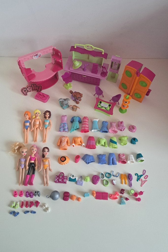 Polly Pocket - Grote vintage speelset, Kinderen en Baby's, Ophalen of Verzenden, Gebruikt, Overige typen
