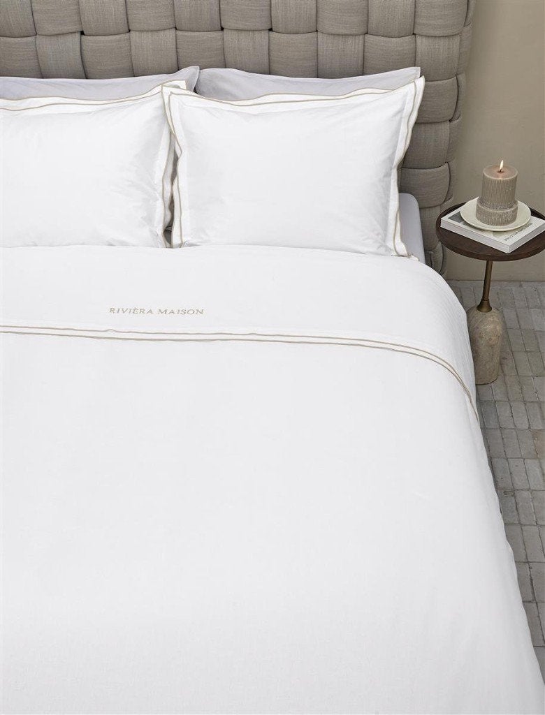 Housse de couette Riviera Maison - 260x200/220 - Sand NEW, Neuf, Beige, Housse de couette, Enlèvement