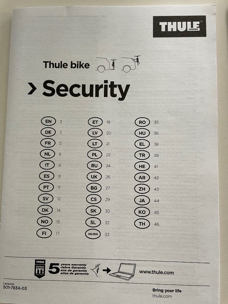 Fietsdrager Thule, Auto diversen, Fietsendragers, Brede banden, Zo goed als nieuw, 2 fietsen, Achterklepdrager