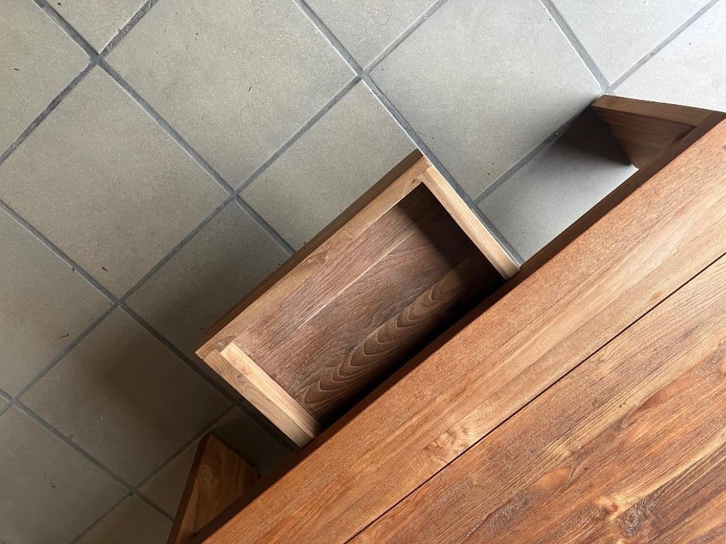 Massieve salontafel, Huis en Inrichting, Tafels | Salontafels, Ophalen, 50 tot 100 cm, 50 tot 100 cm, Zo goed als nieuw