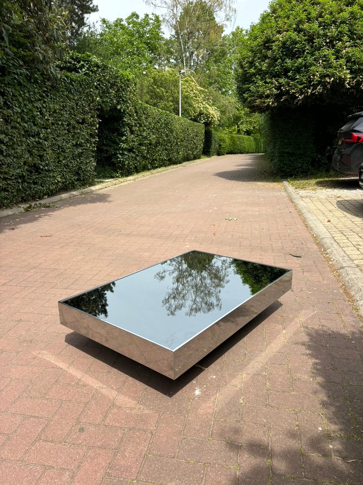 Table basse miroir Willy Rizzo, Maison & Meubles, Enlèvement