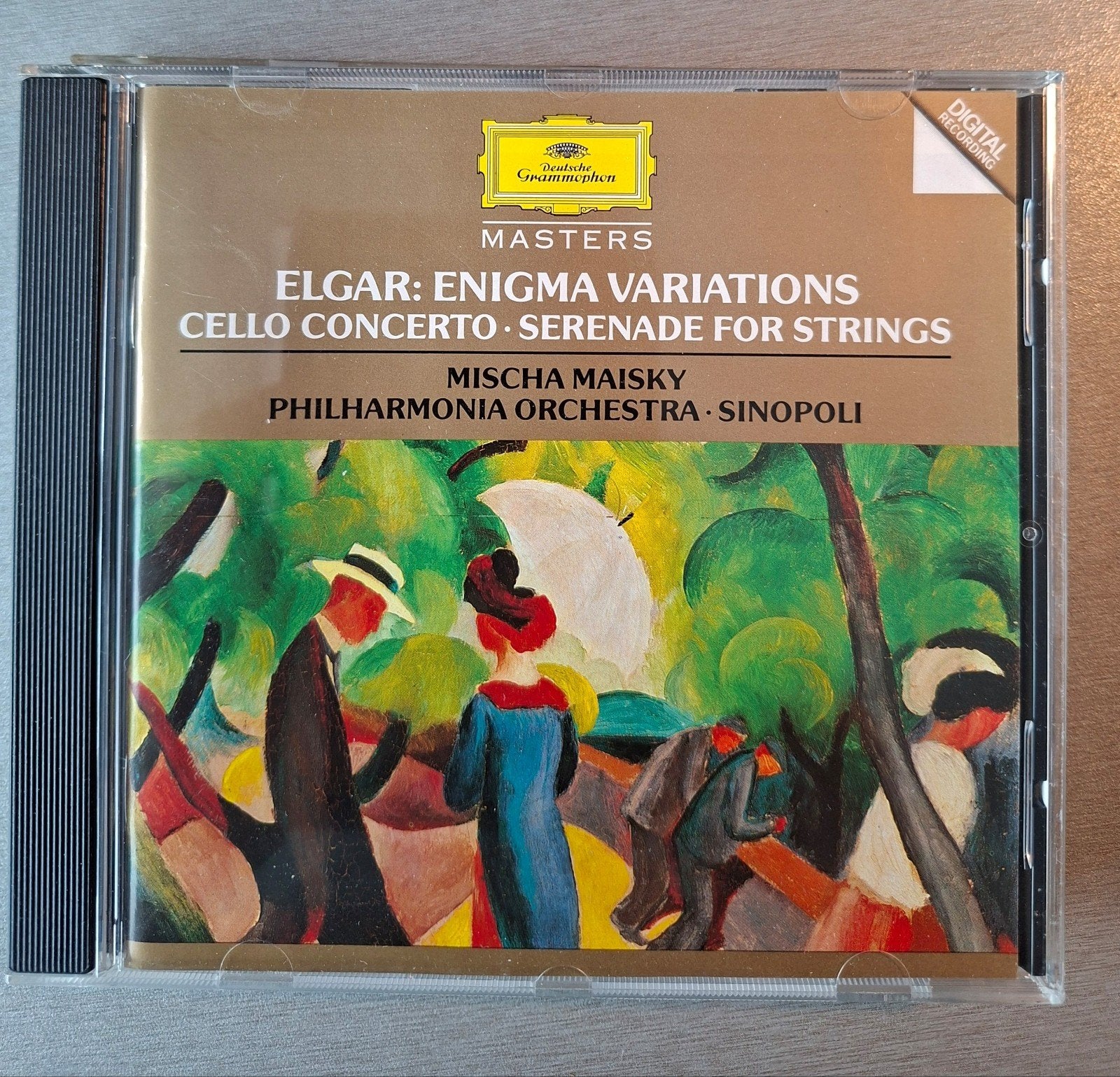 Cd. Elgar. Enigma Variations.  (DG, Sinopoli)., Ophalen of Verzenden, Elgar