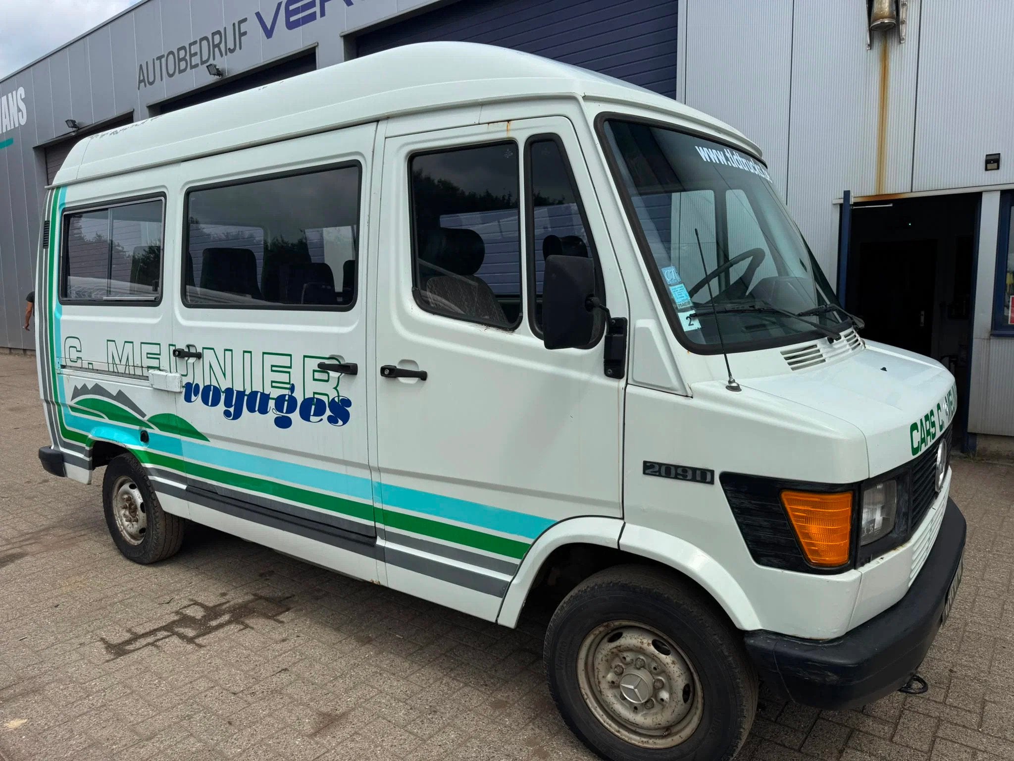 Mercedes-Benz *TN209D-9SEATS-TOPSHAPE* (bj 1989), Auto's, Vrachtwagens, Wit, Bedrijf, Te koop, BTW verrekenbaar