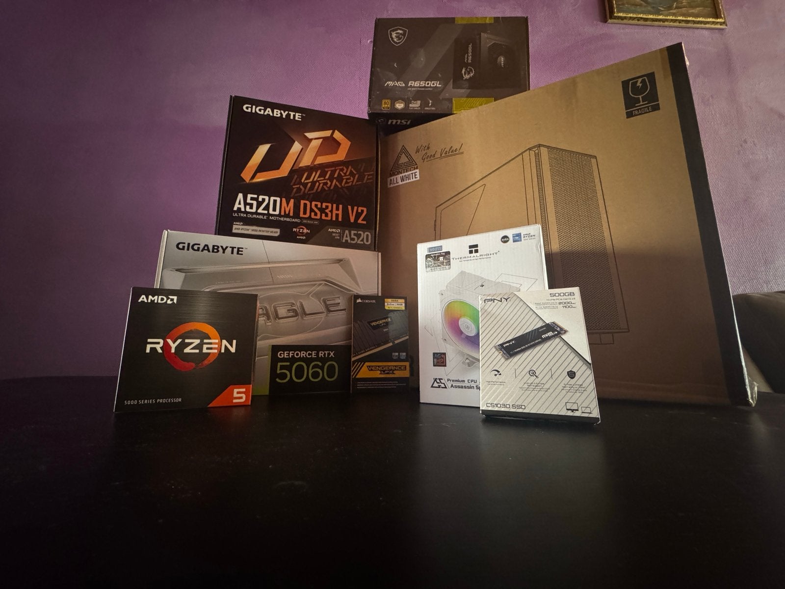 Gaming Pc Ryzen5 5500/RTX 5060/16GB/500GB SSD, Ophalen, Nieuw, Gaming, SSD
