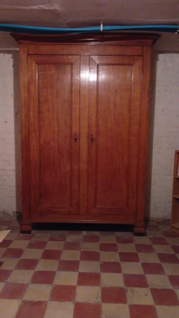 Armoire ancienne en bois massif, Ophalen, Gebruikt, 200 cm of meer, 150 tot 200 cm