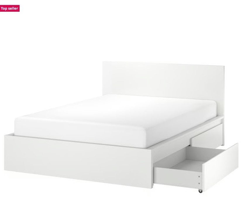 Kinderbed +2 opbergladen 90x200cm incl lattenbodem + matras, 85 tot 100 cm, Gebruikt, 180 cm of meer, Ophalen