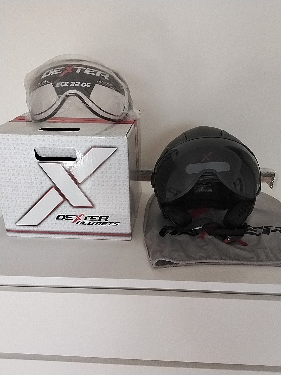 casque de moto taille M marque dexter, Autres marques, M, Seconde main, Enlèvement