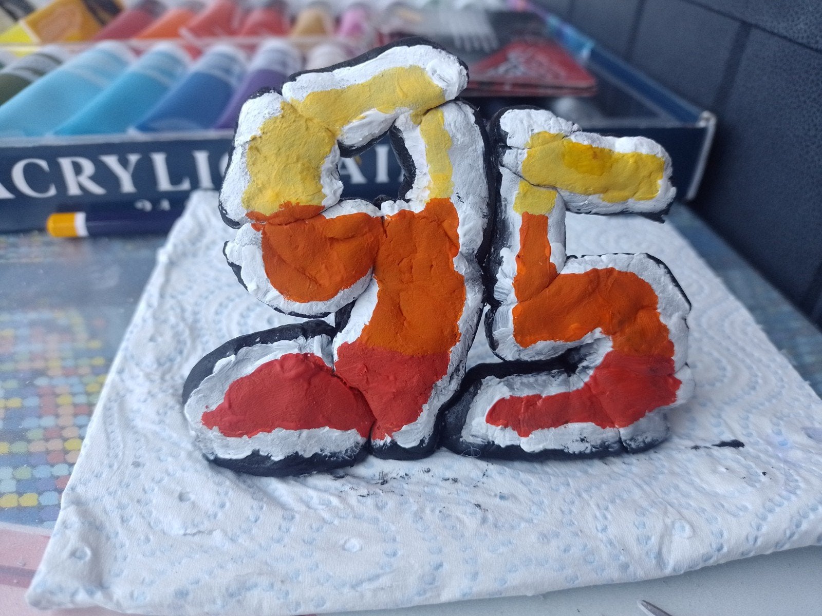 Handgemaakte nummer 95 bliksem McQueen met boetseer klei, Ophalen of Verzenden