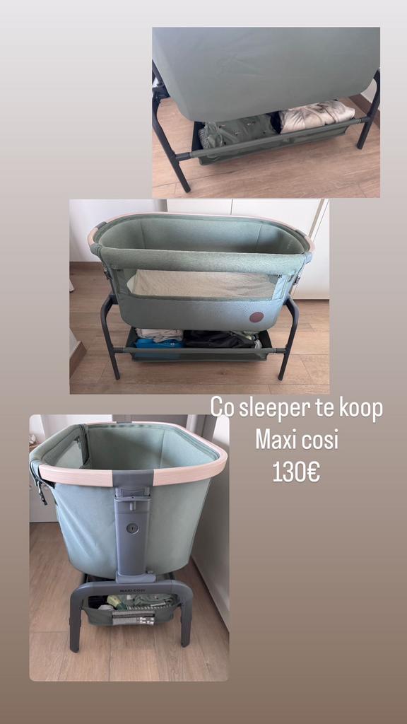 Co sleeper, Kinderen en Baby's, Kinderkamer | Bedden, Ophalen, Zo goed als nieuw, Minder dan 140 cm