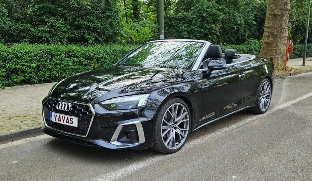 Audi A5 Cabriolet 35 TFSI S line S tronic, Auto's, Audi, Automaat, Bluetooth, Cabriolet, Zwart