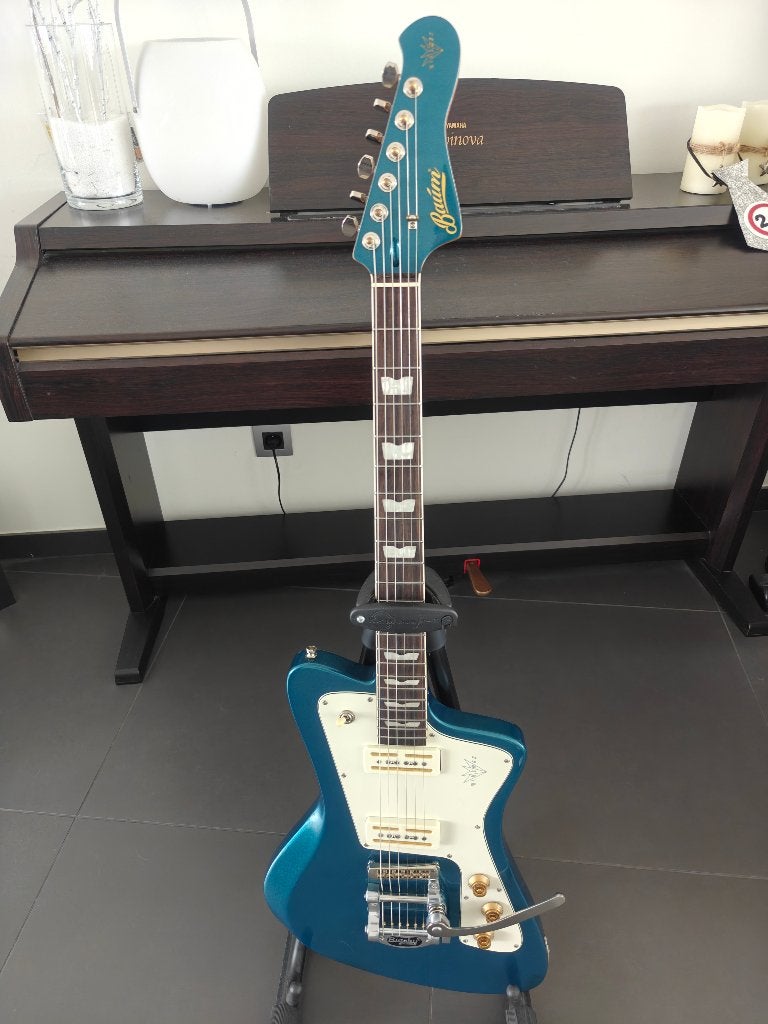 Baum Wingman Blue dauphin, Enlèvement, Comme neuf, Solid body, Autres marques