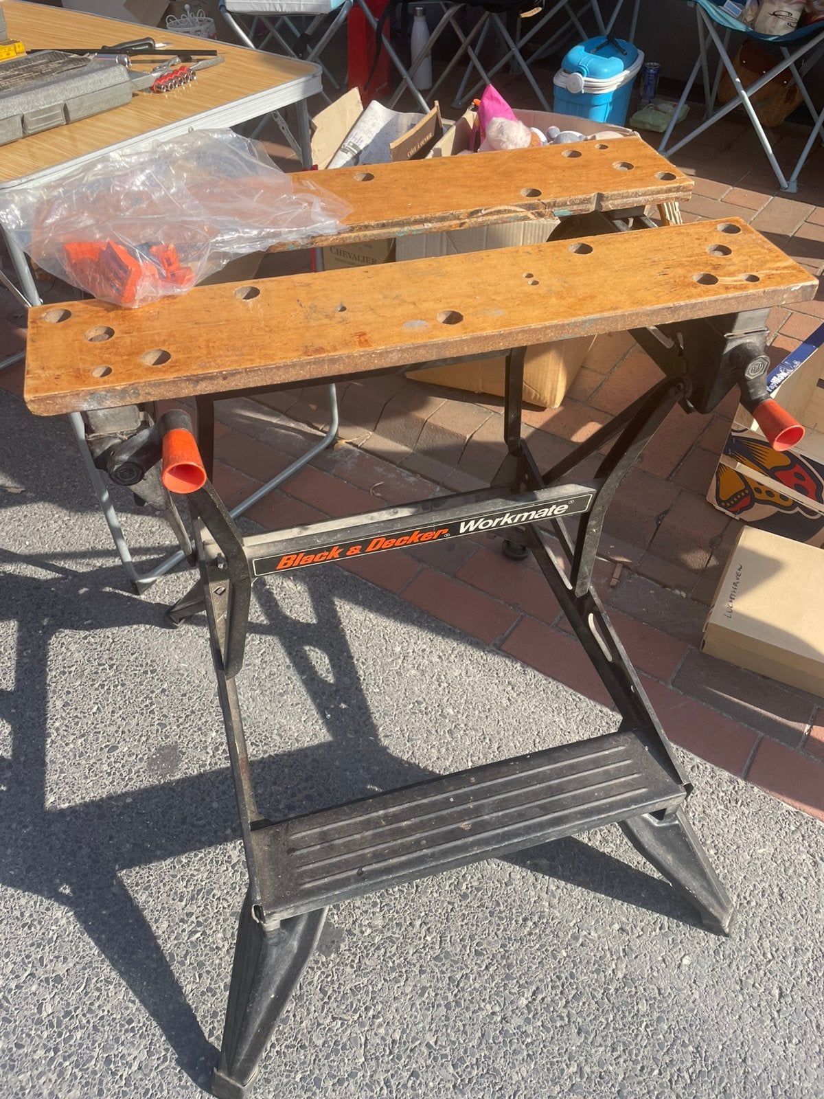 Werkbank Black & Decker., Doe-het-zelf en Bouw, Ophalen, Gebruikt, 70 tot 120 cm, Inklapbaar