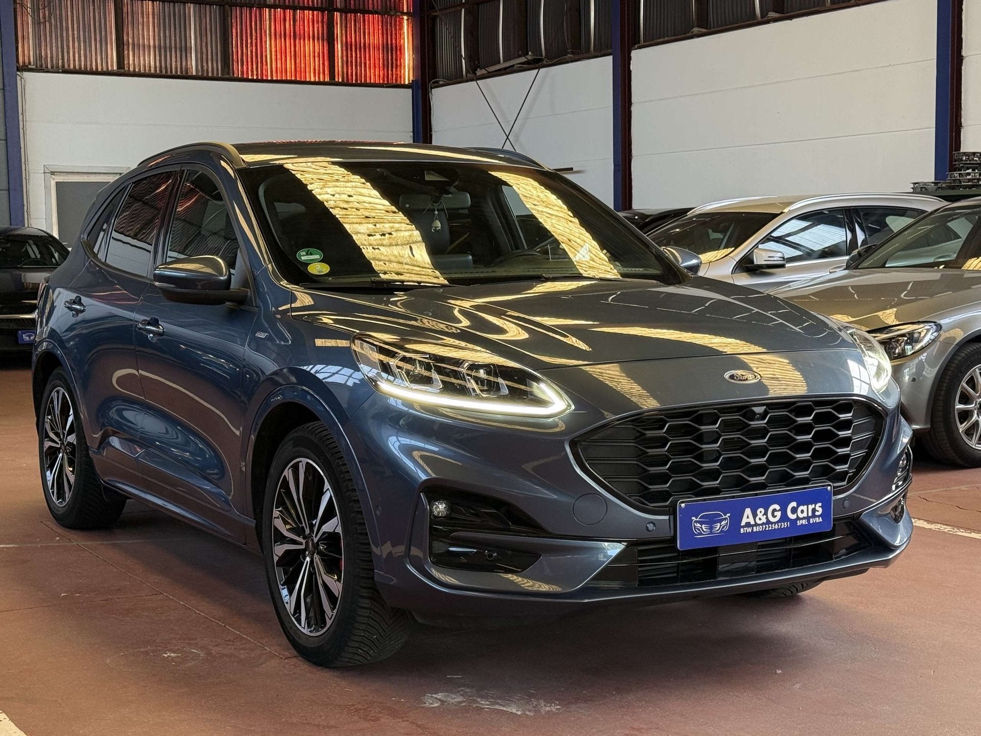 Ford Kuga Kuga 1.5 TDCi EB FWD ST-Line X (EU6d), Auto's, Automaat, 4 cilinders, Blauw, Alcantara