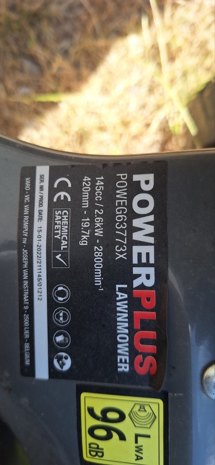 tondeuse, 40 à 49 cm, Utilisé, Powerplus, Enlèvement