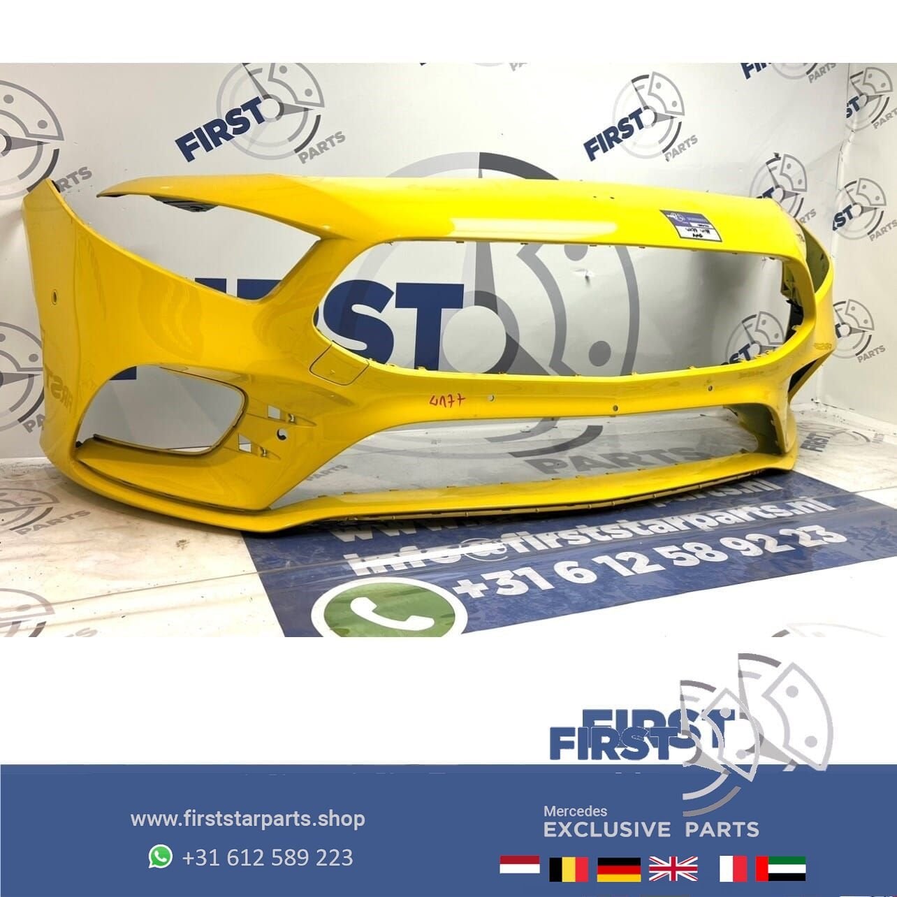 W177 BUMPER Mercedes A Klasse AMG VOORBUMPER WIT GRIJS ZWART, Utilisé, -, Avant, -