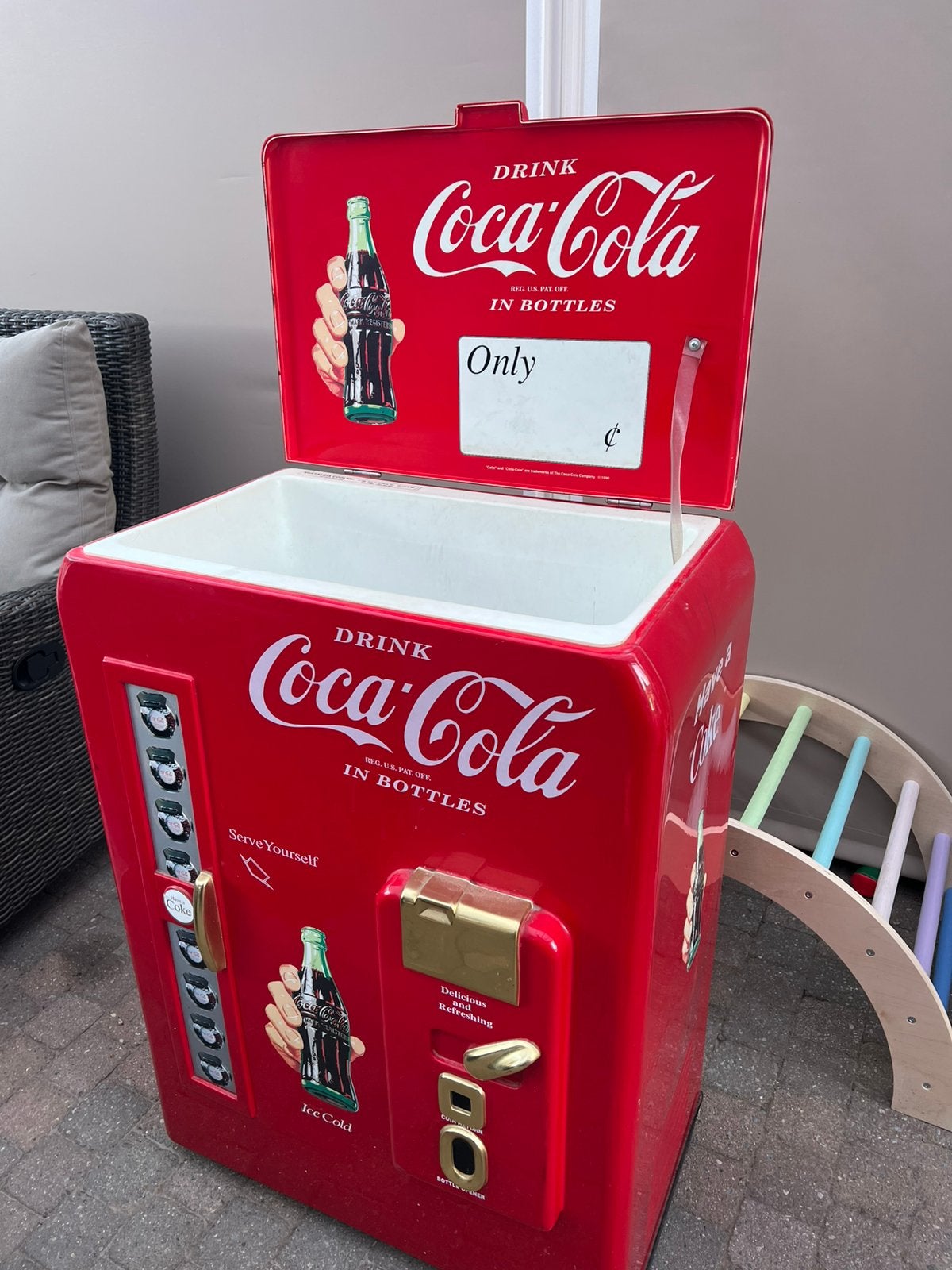 Coca cola koelbox, Verzamelen, Ophalen, Zo goed als nieuw