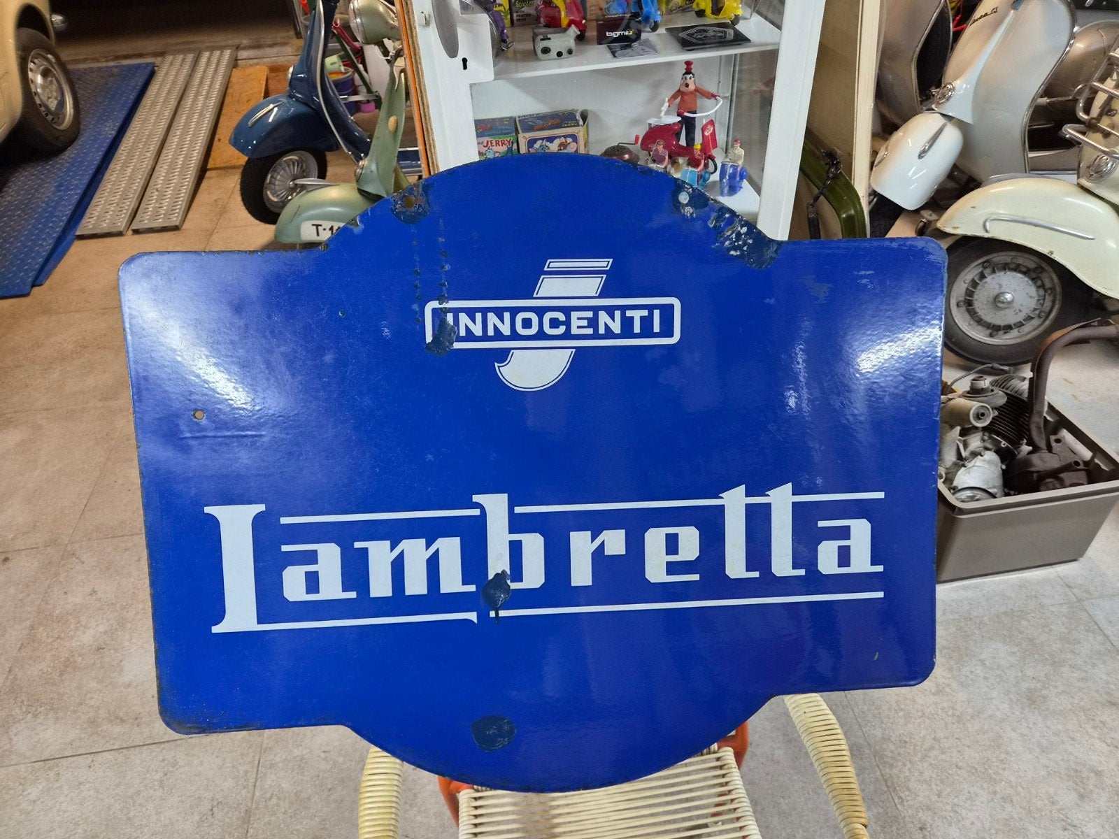 plaque émaillée Lambretta, Enlèvement ou Envoi