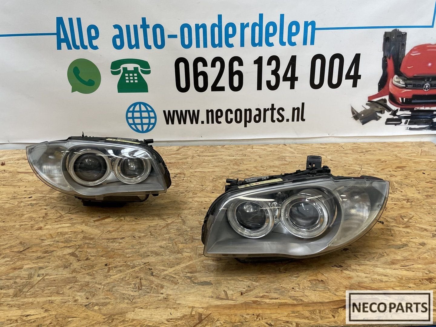 BMW E81 E87 XENON KOPLAMP KOPLAMPEN ORIGINEEL COMPLEET, -, Utilisé, -, Enlèvement ou Envoi
