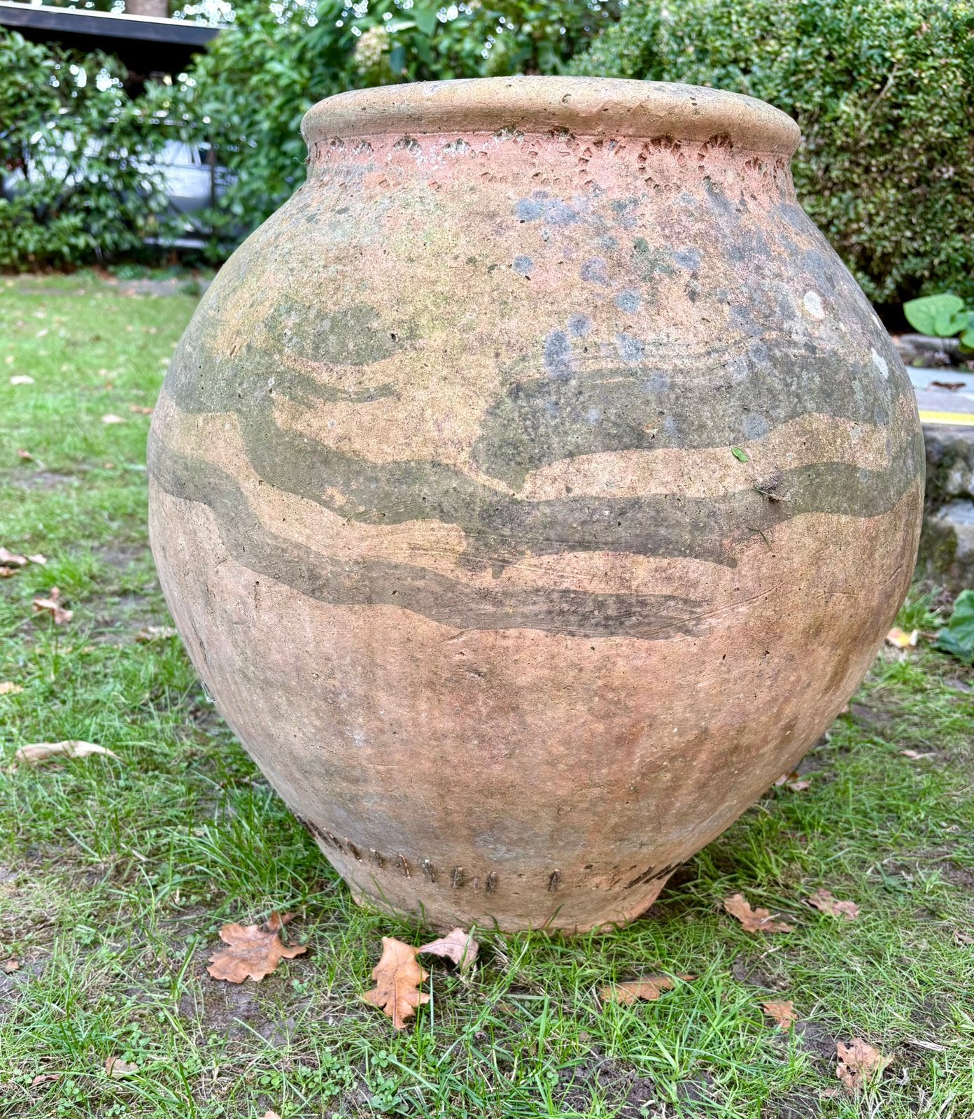 Oude terracotta kruik, Ophalen, Gebruikt