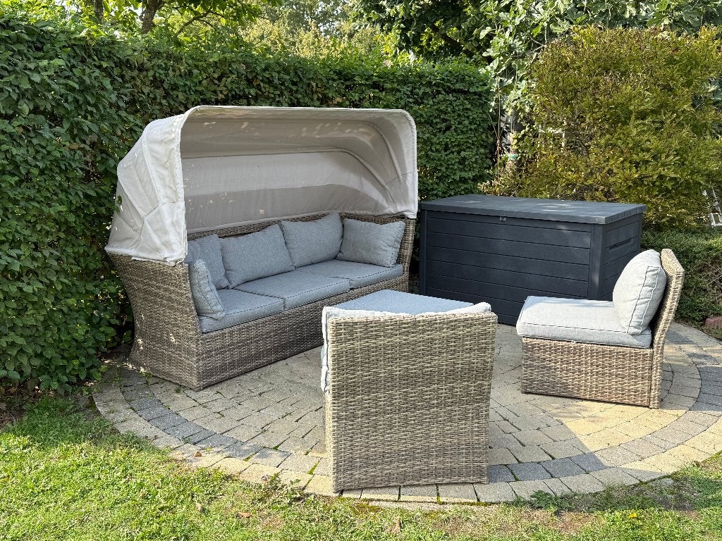 Loungeset tuin, Tuin en Terras, Ophalen, 5 zitplaatsen, Loungeset, Wicker