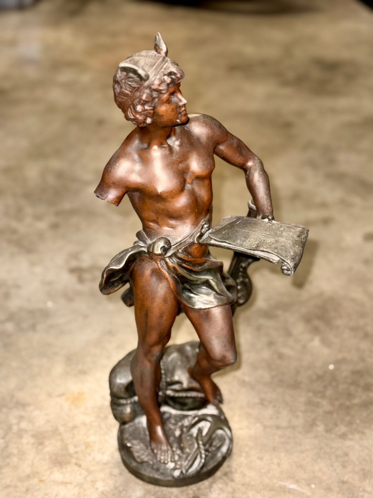 Bronzen beeld, Ophalen, Brons