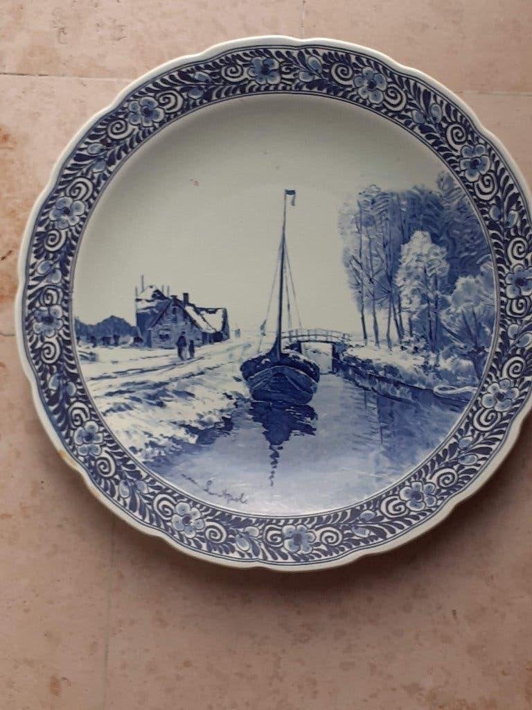 Delfts groot decoratief bord, Ophalen