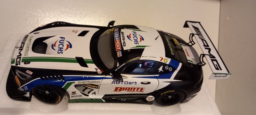 1/18 Mercedes-AMG GT3 #77 Team Craft-Bamboo Racing 2019, Ophalen of Verzenden, Nieuw, Auto, Autoart