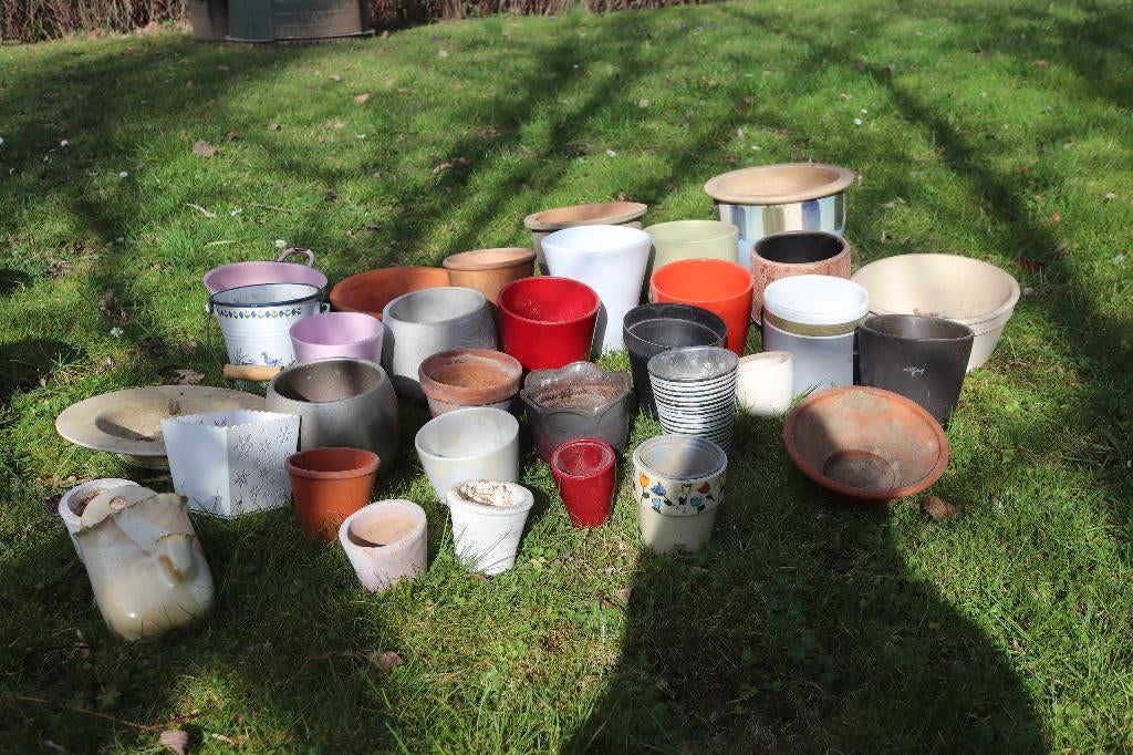 Pots pour fleurs et cache-pots variés, Enlèvement, Utilisé, Autres matériaux, Intérieur