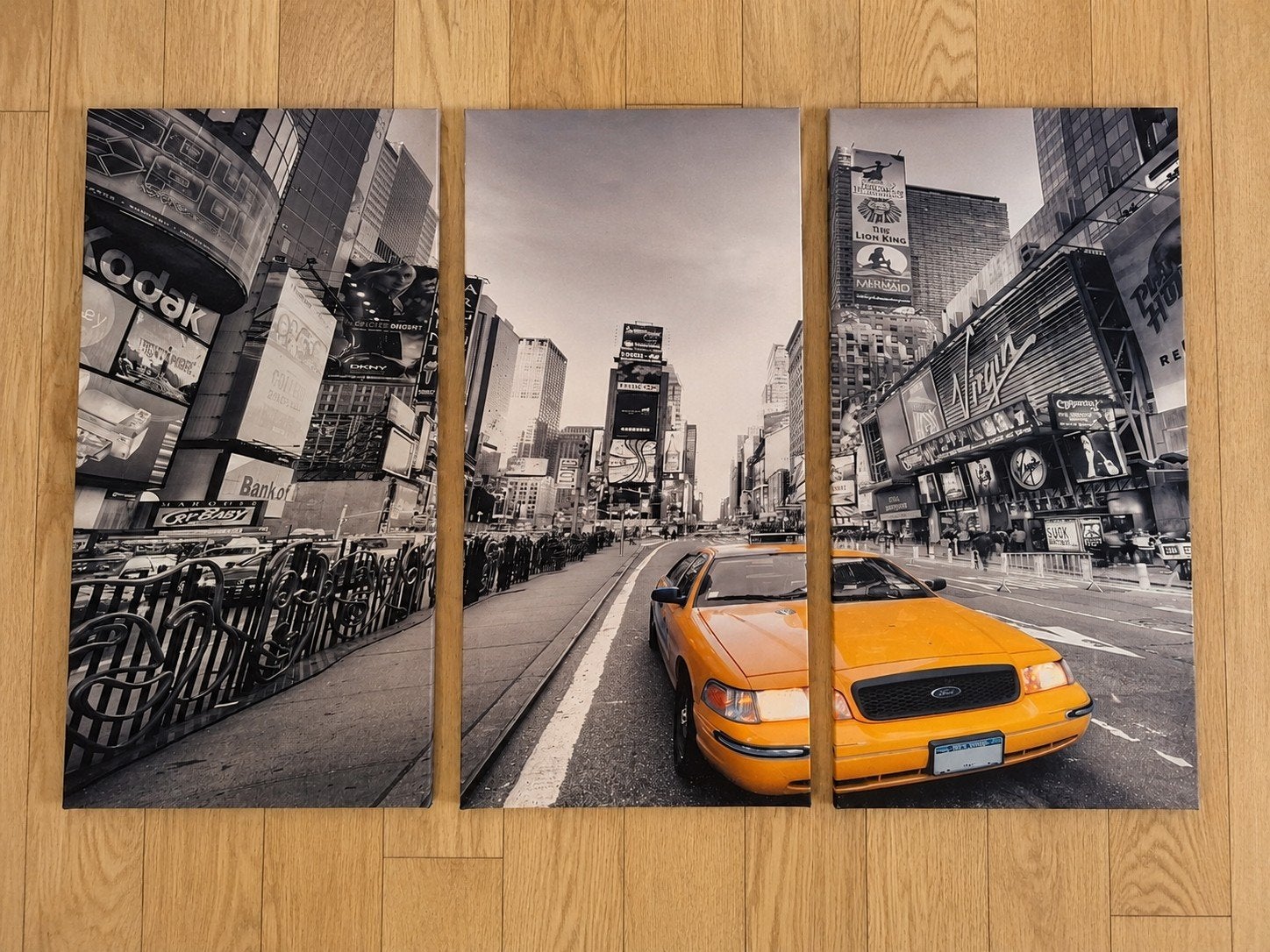 Canvasdoeken 3-luik New York, Antiquités & Art, Enlèvement, Impression, Paysage urbain