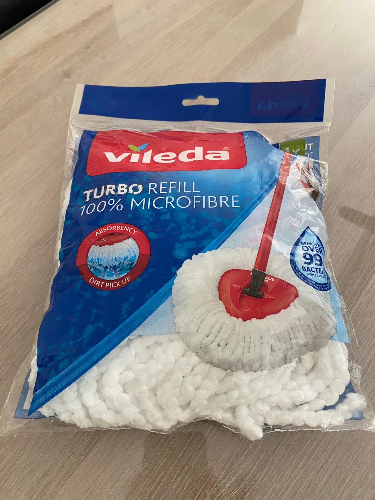 Vileda Turbo Refill 100% Microfibre – verpakking ongeopend, Huis en Inrichting, Ophalen