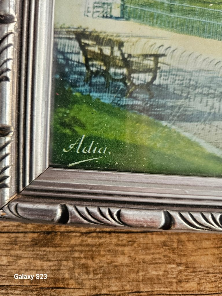 Tableau panoramique vintage "Nice - Jardin Albert 1er", Enlèvement