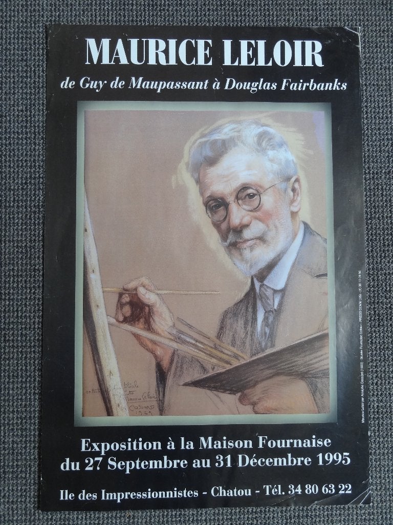 affiche Maurice Leloir, de Maupassant à Douglas Fairbanks, Envoi, Utilisé, Cinéma et TV