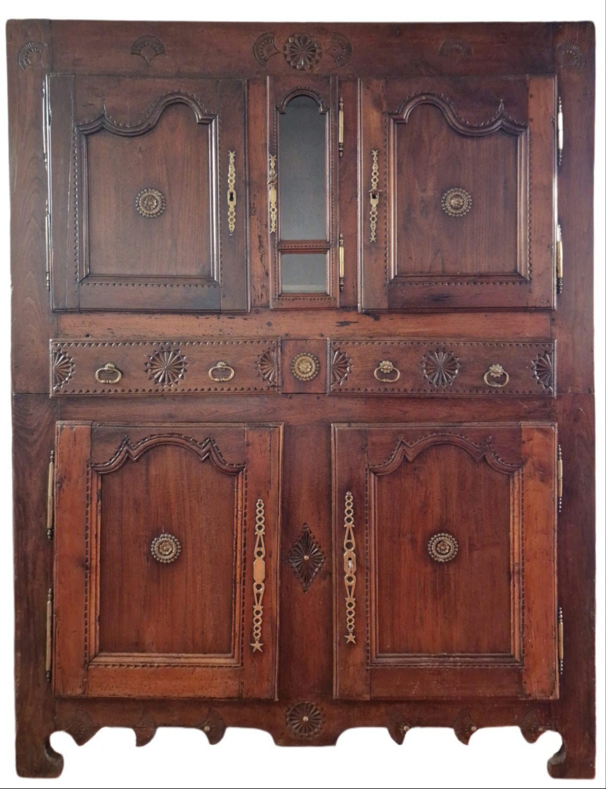Armoire 2 corps de sacristie 17ème, Antiquités & Art, Enlèvement