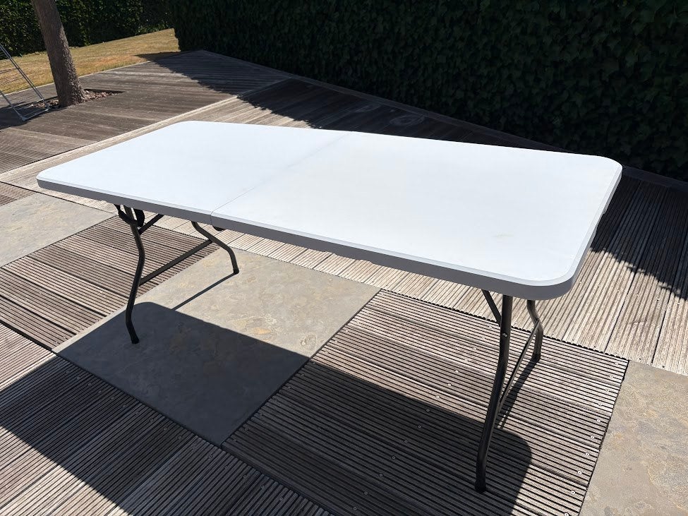 Inklapbare picknicktafel, Tuin en Terras, Ophalen, Overige materialen, Zo goed als nieuw, Inklapbaar