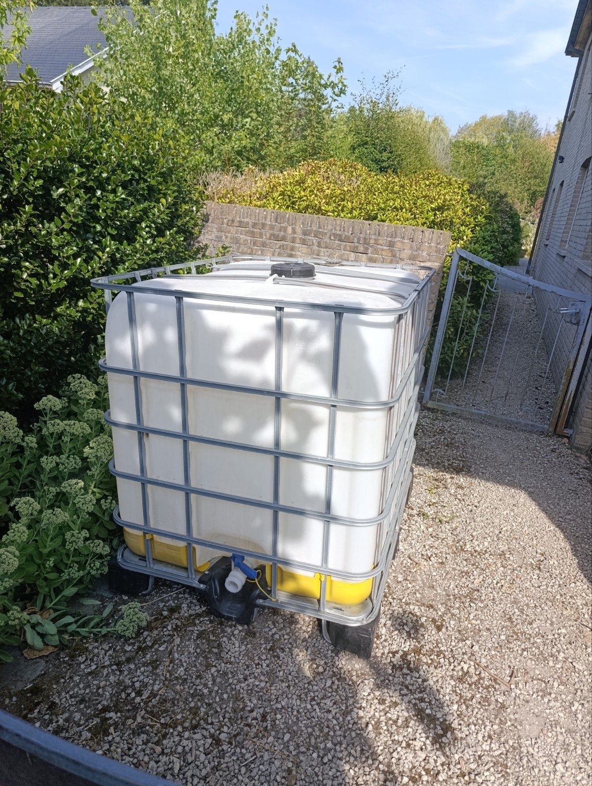 ibc container 1000l, Ophalen