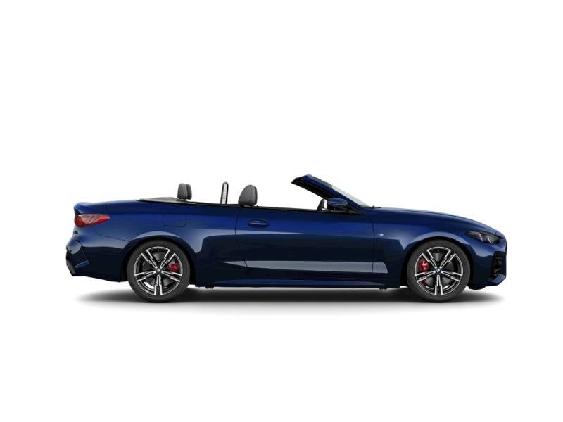 BMW 4-Serie 20i Cabrio/M-Sport Pro/Carbon/Harman/360/ACC, Auto's, Automaat, Parkeerassistent, Cabriolet, Blauw
