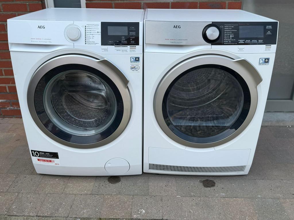 Wasmachine en droogkast Aeg werken perfect beide A+++, Enlèvement, Comme neuf
