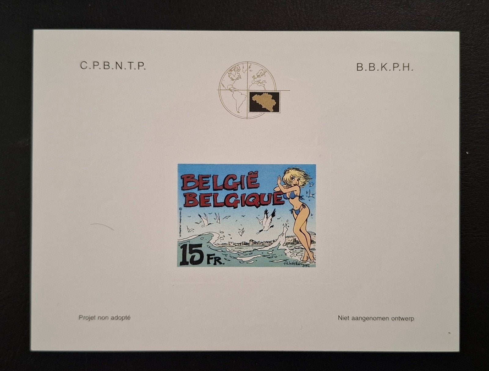 Belgique : COB NA 8 ** Phileuro 2000., Sans timbre, Enlèvement ou Envoi, Sans gomme, Non oblitéré