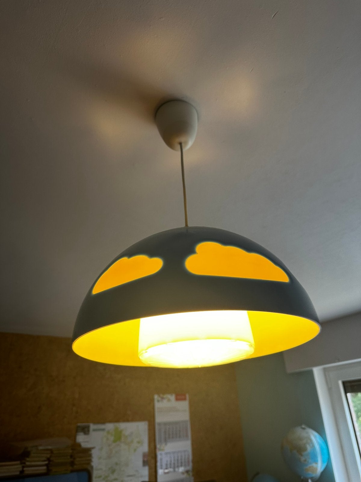 Ikea - Skojig - Hanglamp wolken blauw, Ophalen, Zo goed als nieuw