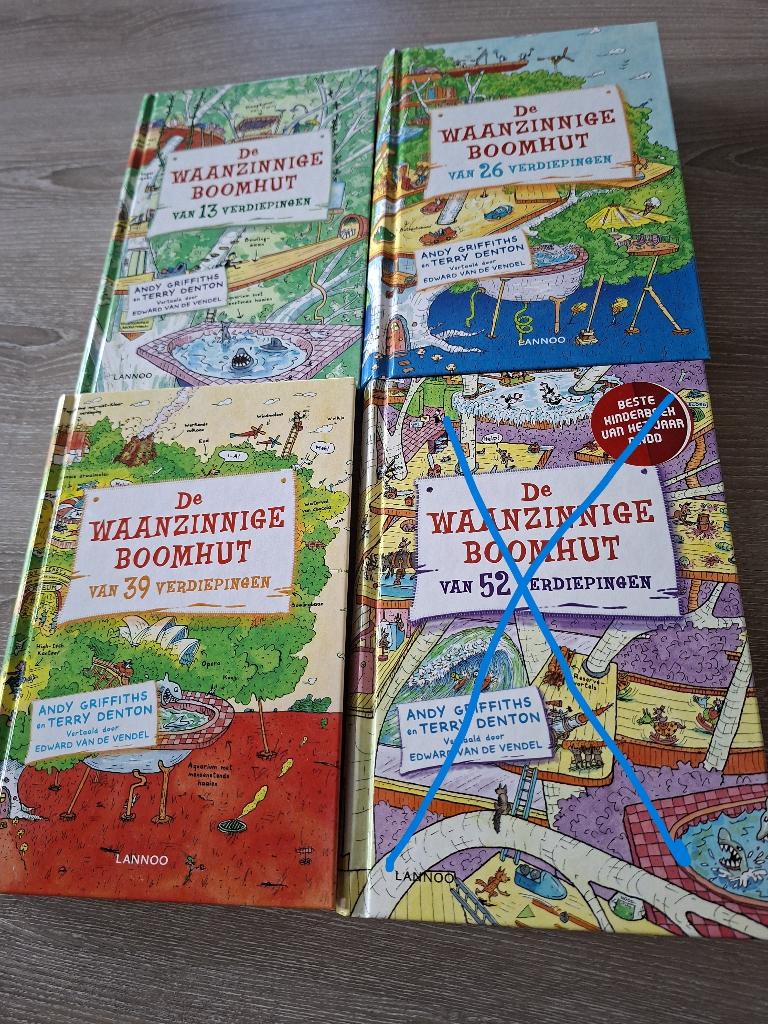 De waanzinnige boomhut (3 stuks), Boeken, Ophalen of Verzenden, Zo goed als nieuw, Andy Griffiths; Terry Denton, Fictie