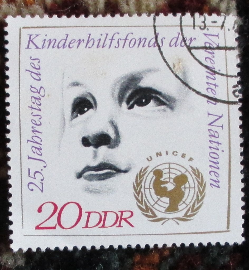 1 postzegel DDR gestempeld, Met stempel, Ophalen of Verzenden, Gestempeld, Gestempeld