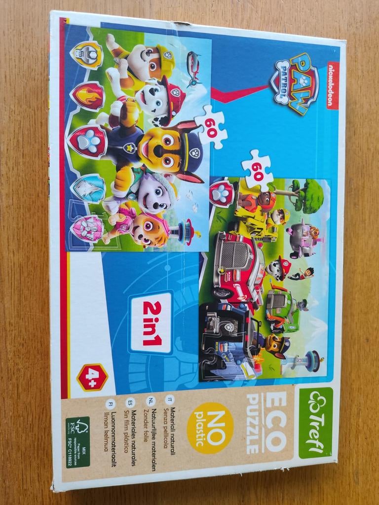 Puzzel paw patrol, Ophalen