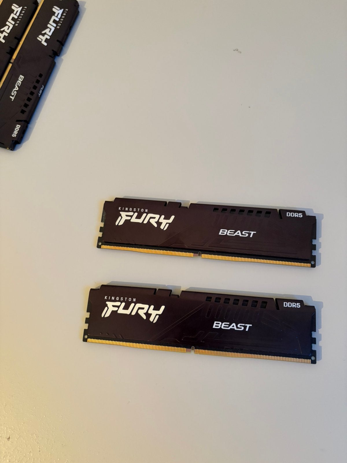 Kingston DDR5 FURY Beast 2x8GB 5200 (2x), Computers en Software, RAM geheugen, Ophalen, Zo goed als nieuw, DDR5
