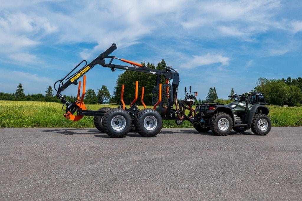 Bosbouwset voor quad of micro tractor