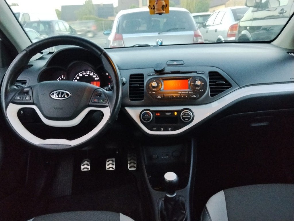KIA PICANTO/1000cc BENZINE/90.000KM/GEKEURD/12MA GARANTIE, Auto's, Kia, Euro 5, Parkeersensor, Wit, Bedrijf