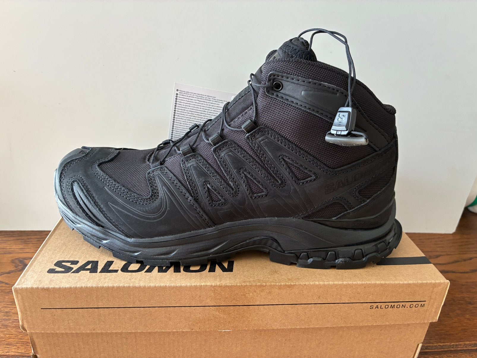 Salomon XA FORCES MID EN zwarte schoenmaat 43 1/3, Zwart, Nieuw, Wandelschoenen, Ophalen of Verzenden