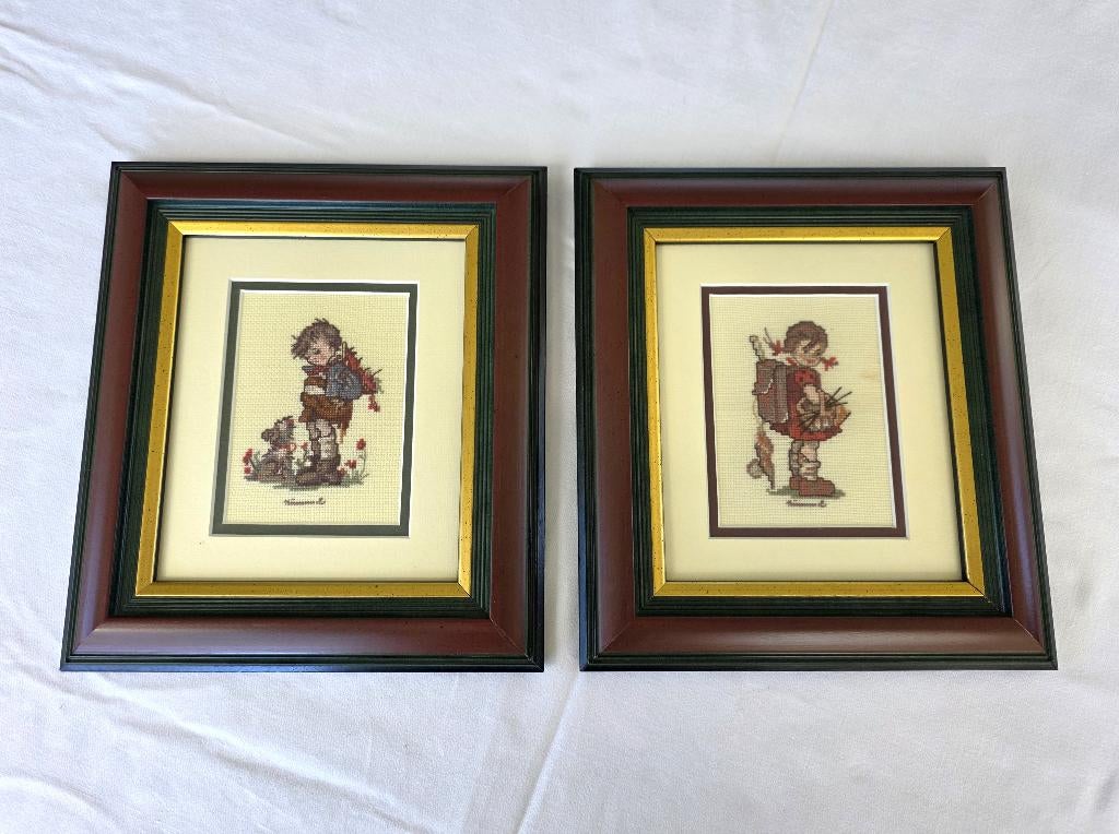 2 Schilderijtjes van Hümmeltjes, Ophalen of Verzenden, Zo goed als nieuw, Minder dan 50 cm, Minder dan 50 cm