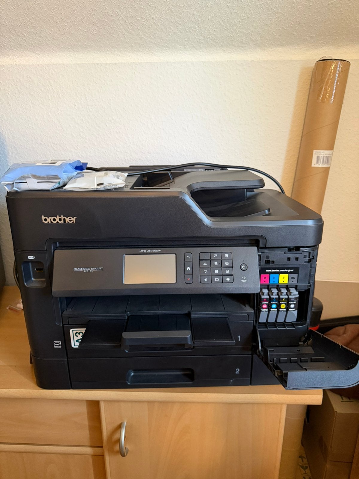 Brother MFC-J5730DW Business Smart printer, Ophalen, Zo goed als nieuw, Faxen, Printer