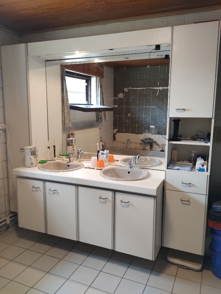 badkamerkast, Huis en Inrichting, Ophalen, 200 cm of meer, 150 tot 200 cm, 25 tot 50 cm